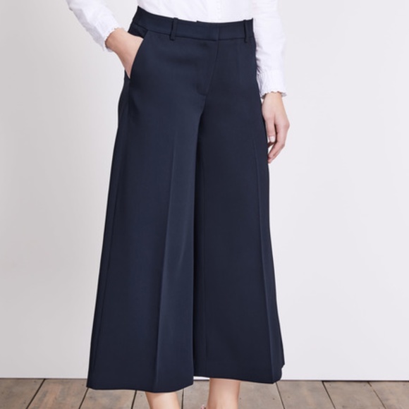 Boden Pants - Boden Navy Nancy Culottes Wide Leg Crop Capri 6P